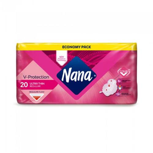 نانا فوط صحية الترا رفيعة متوسطة عبوة اقتصادية 20فوطة