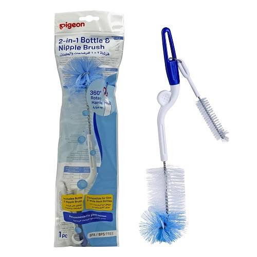 بيجون فرشاة للرضاعات والحلمات 2×1 1قطعة