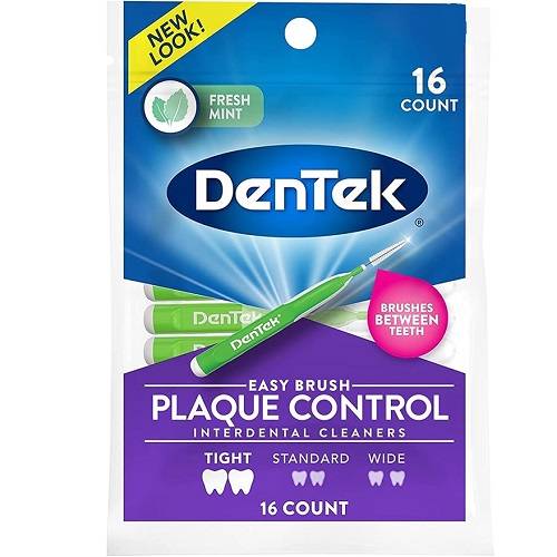 دنترك فرشاة تنظيف بين الاسنان سهلة الاستخدام شديدة الضيق 16قطعة