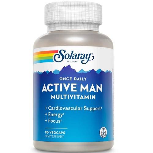 سولاري وانس دايلى اكتيف مان مكمل غذائي متعدد الفيتامينات 90كبسولة نباتية 