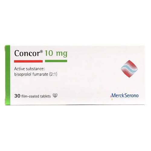كونكور 10مجم لعلاج ارتفاع ضغط الدم 30قرص مغلف