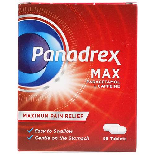 بانادريكس ماكس باراسيتامول + كافيين مسكن للالم 96قرص