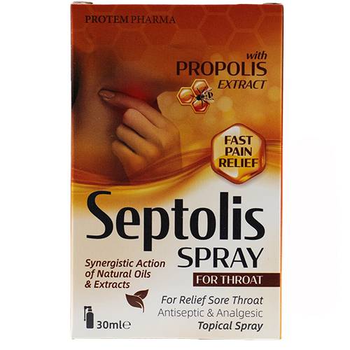 سيبتوليس بروبوليس بخاخ لتخفيف التهاب الحلق 30مل