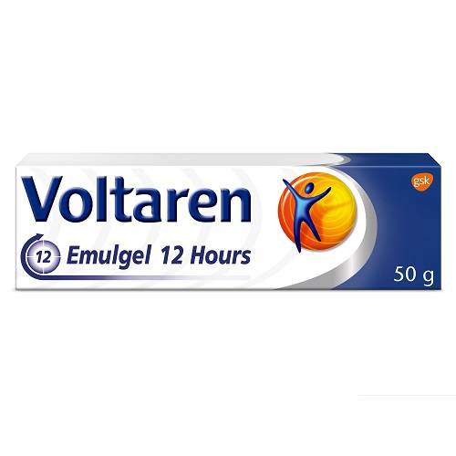 فولتارين ايملجل 12ساعة ديكلوفيناك دييثيل امين جل موضعي لتسكين الالم طويل المفعول ومضاد للالتهابات 50جم