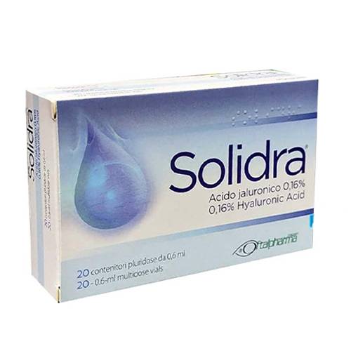 سوليدرا حمض الهيالورونيك 0.16% قطرة لعلاج جفاف العين 20قارورة 0.6مل