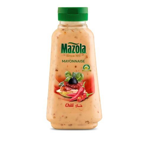 مازولا مايونيز بالفلفل الحار زجاجة ضغط 340مل