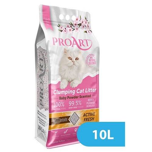 برو ارت رمل القطط المتكتل معطر ببودرة الاطفال 10لتر