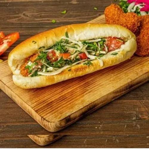 فلافل على خبز فرنسي