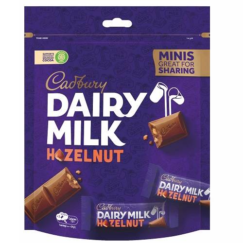 كادبوري ديري ميلك شوكولاتة ميني بالبندق 156جم