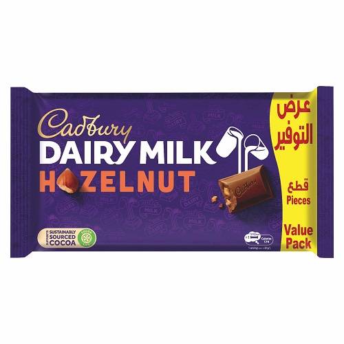 كادبوري ديري ميلك شوكولاتة بالبندق 160جم