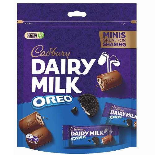 كادبوري ديري ميلك شوكولاتة اوريو ميني 145جم