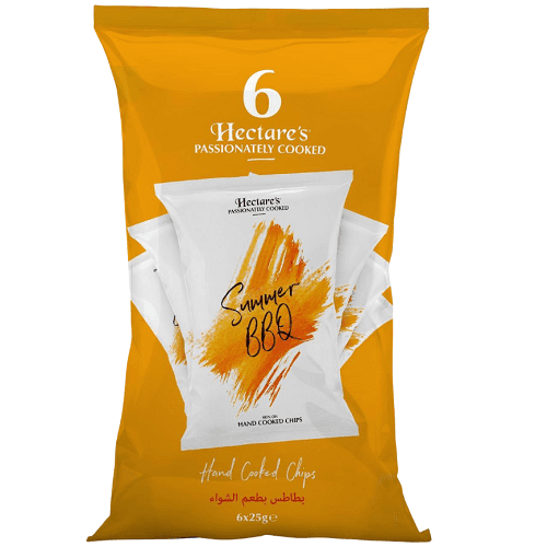 هيكترز رقائق بطاط بطعم الشواء 25جم 6حبة