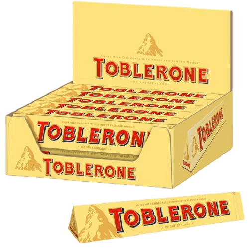 توبليرون شوكولاتة بالحليب 100جم 20حبة