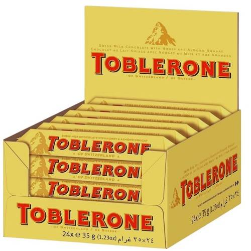 توبليرون شوكولاتة بالحليب 35جم 24حبة