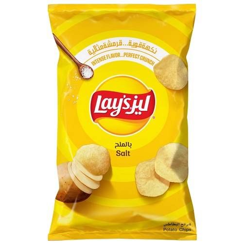 ليز شيبس بالملح حجم عائلي 165جم