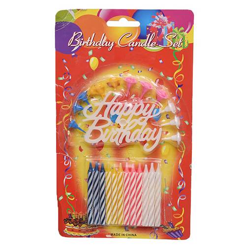 مجموعة شموع عيد ميلاد سعيد