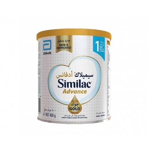 سيميلاك ادفانس جولد1 حليب اطفال للرضع 400جم