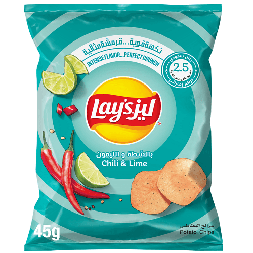 ليز شيبس بالشطة والليمون 48جم