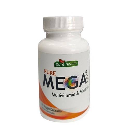 بيور هيلث ميجا بلس فيتامينات متعددة ومعادن لتحسن الصحة العامة 60كبسولة نباتية