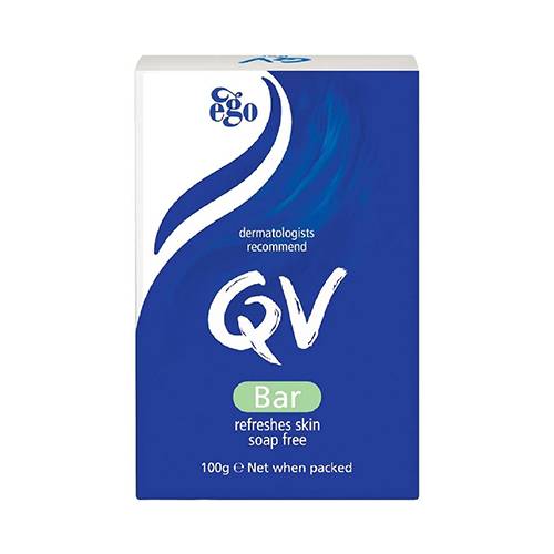 كيوفي بار صابون لتنظيف وانتعاش الجلد خالي من العطور 100جم 