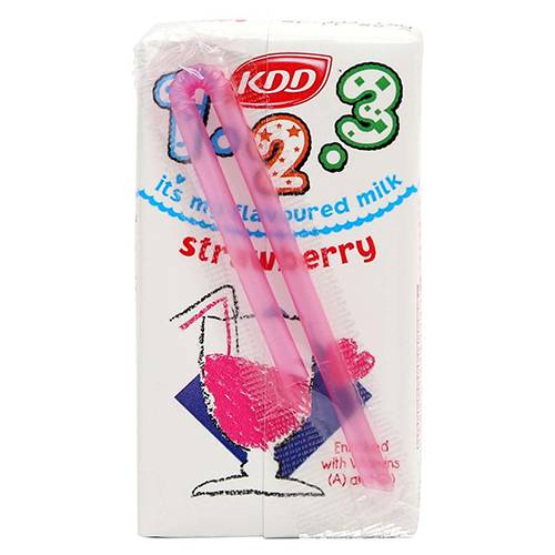 كي دي دي 123 حليب بنكهة الفراولة 125مل