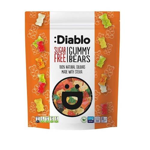 ديابلو حلوي زجاجة جيلي كولا خالي من السكر 75جم