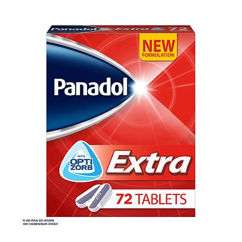 بنادول اكسترا مسكن للالام وخافض للحرارة 72قرص