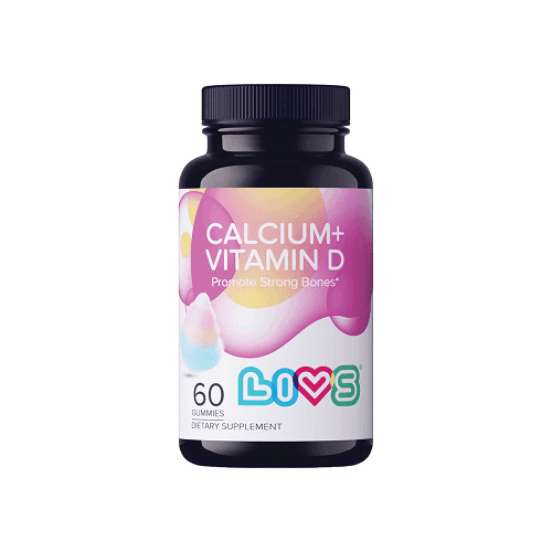 ليفز كالسيوم + فايتمين د مكمل غذائي يعزز قوة العظام 60حلاو
