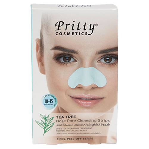 بريتي لاصقات الانف بشجرة الشاي 6قطع