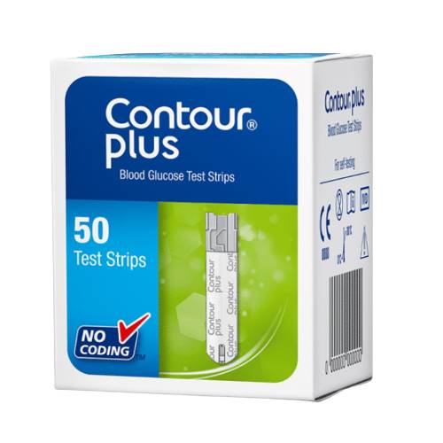 كونتور بلس شرائط اختبار نسبة السكر في الدم 50شريط