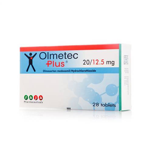 اولميتك بلس 20/12.5مجم لحالات ضغط الدم المرتفع 28قرص