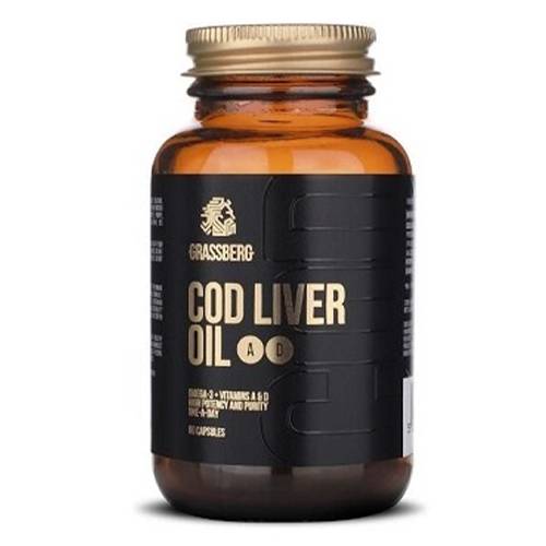 جراسبيرج زيت كبد الحوت لدعم صحة الاوعية الدموية 60كبسولة