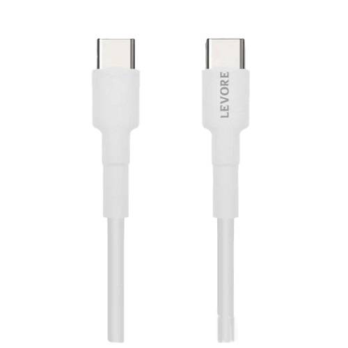 ليفور كابل USB C الى USB C ابيض 1متر موديل.LC5311-WH رقم.15451