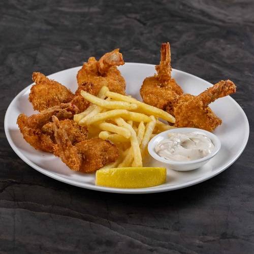 روبيان بقسماط مقلي