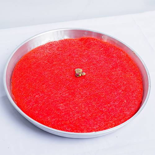  صينية كنافة حمراء بالجبنة 