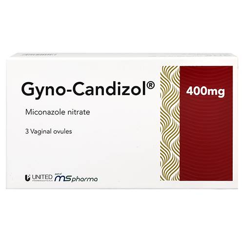 جينو كانديزول 400مجم لعلاج عدوى الفطريات المهبلية 3بويضات مهبلية