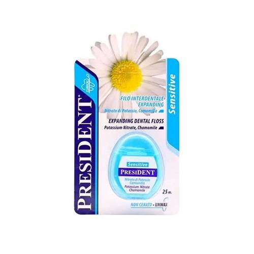 بريزيدنت خيط تنظيف الاسنان الحساسة 50م