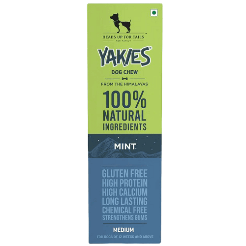 هيدز اب فور تيلز ياكيز عظمة مضغ طبيعية نباتية بنكهة النعناع 55جم