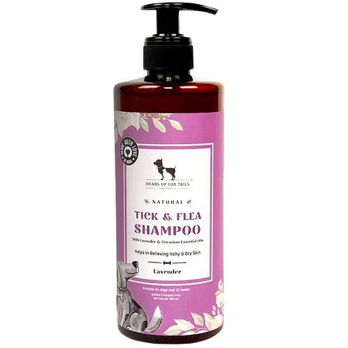 هيدز اب فور تيلز شامبو طبيعي طارد القراد والبراغيث للكلاب 500مل