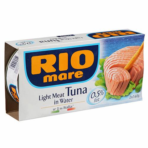 ريو ماري تونة لحم خفيف في الماء 2×160جم