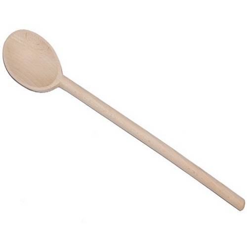 جيور مغرفة خشبية بيضاوية نحيفة 40سم