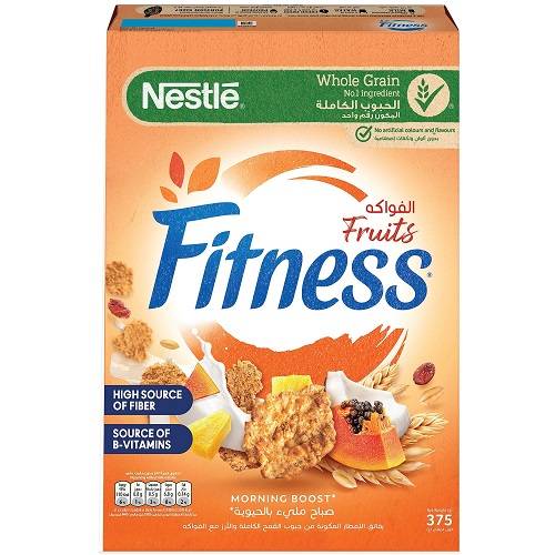نستلة فيتنس حبوب افطار بالفواكه 375جم