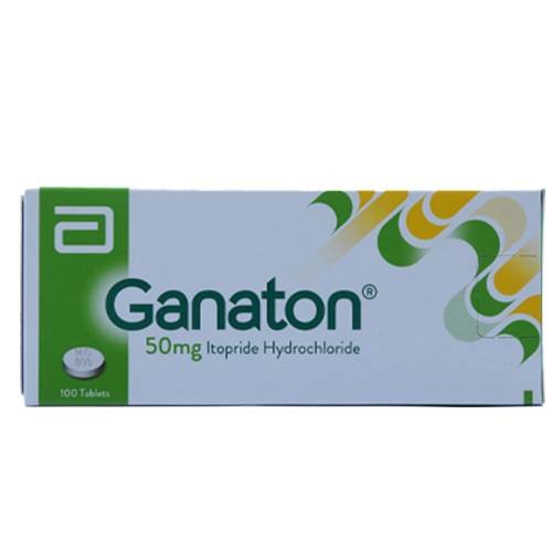 جاناتون 50مجم لعلاج الانتفاخ وعسر الهضم 100قرص