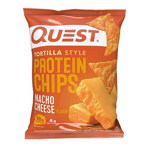 كويست رقائق التورتيلا البروتينية بنكهة جبنة الناتشو 32جم