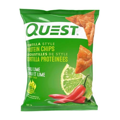كويست بروتين رقائق التورتيلا بنكهة الفلفل الحار والليمون 32جم