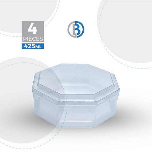 علبة كريستال ثمانية بغطاء 425مل 4حبة موديل رقم.JNH-015