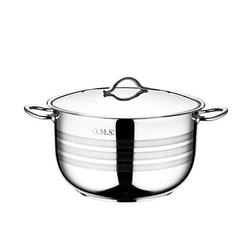 او ام اس قدر ستانلس ستيل مع غطاء 28سم