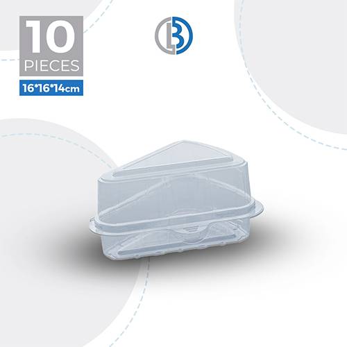 باستري باك علبة قطعة واحدة شيزكيك بغطاء 16×16×14 10حبة  موديل رقم.BYD