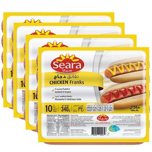 سيارا نقانق دجاج 340جم 4حبة