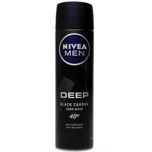 نيفيا مزيل عرق سبراي ديب دارك وود بالكربون الاسود للرجال 150مل
